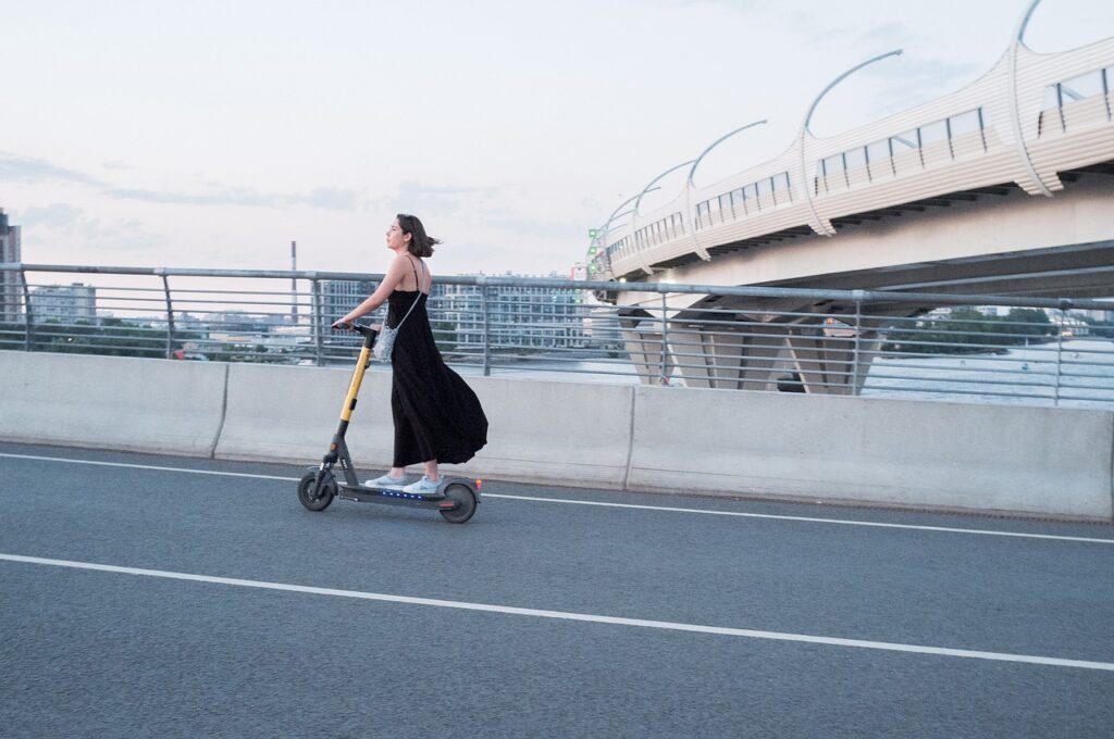 woman, electric scooter, street, scooter, transportation, city, e-scooter, electric scooter, electric scooter, scooter, scooter, scooter, scooter, scooter